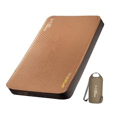 Air Foam Camping Mattress, Self-Inflating 4.5" Thick, with Twin Sleeping Pad