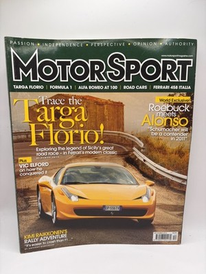Motor Sport Dec 2010 Ferrari 458 Italia Cover Story Targa Florio Feature