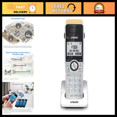 Accessory Handset for DECT 6.0 Phones - Long Range 2300ft, Call Blocking, Expand