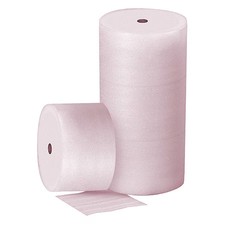 Packing Foam Roll, 1/4 In Foam Thick, Perforated, 12 In W, 250 Ft L, 56Kz62