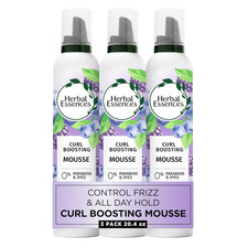 Curl Boosting Mousse, Frizz Control for Curly Wavy Hair, Long-Lasting Hold wit