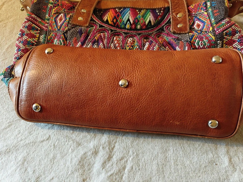 Nena and Co. Bolso Bandolera Cartera, Cuero, Bordado Foto 4 de 4