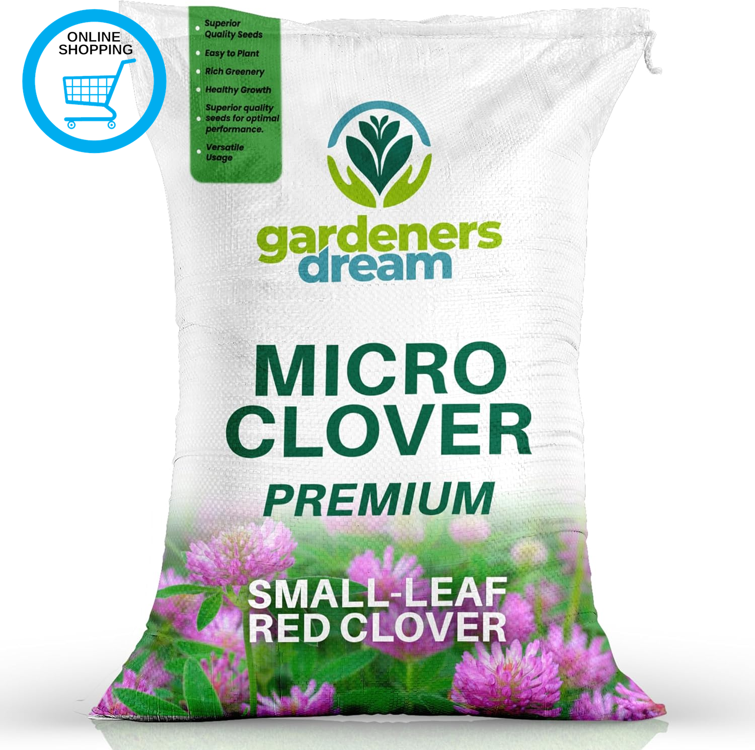 500G Premium Red Clover Grass Seed for Eco-Friendly Lawns - Drought Resistant, N