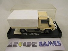 VOITURE 1/43 MERCEDES UNIMOG RALLYE + AUTOCOLLANTS - SOLIDO 1912