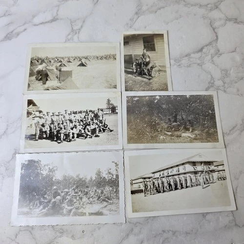 1942 Fort Jackson Training Camp Ww2 Original Photograph - Soldiers Lot Of 6