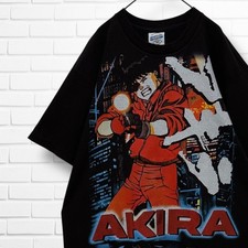 XL AKIRA Akira T-shirt Kaneda Black Short Sleeve Movie T Katsuhiro Otomo