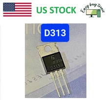 10 Pcs 2SD313E Original New FairChild NPN Transistor D313 ECG 152 / NTE 152