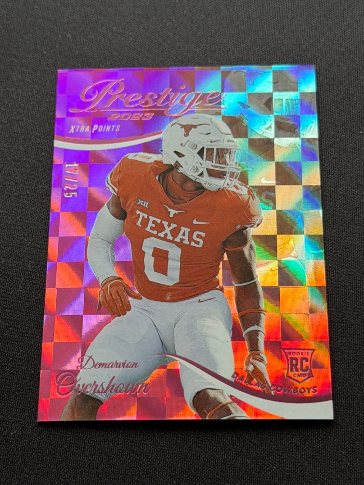 2023 Panini Prestige Rookies Xtra Points Pink 17/25 DeMarvion Overshown