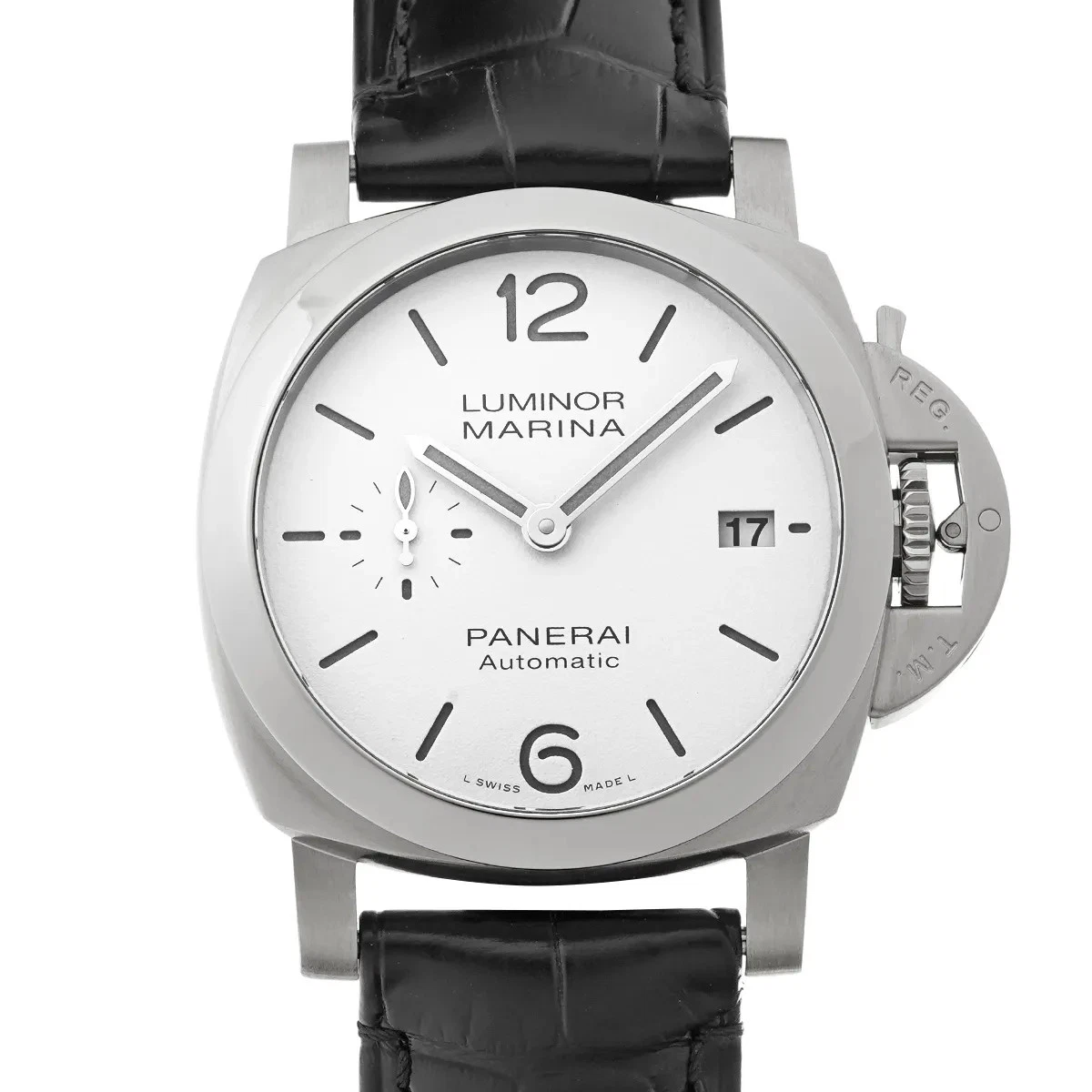 Panerai — Panerai Luminor PAM01371 ( OP7467) 40mm Stainless Steel White Wristwatch #WW007