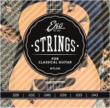 EKO GUITARS | Jeu de cordes nylon pour guitare classique 28-43, tension moyenne,