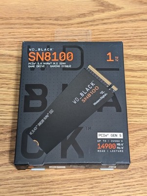 1TB*  WD_BLACK  SN8100 PCIe  5.0x4 NVMe  M.2 SSD - WDS100T1X0M-00CMT0