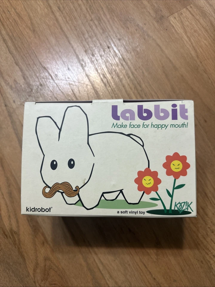 Frank Kozik Labbit Máscara de Helado Vinilo Kidrobot Serie 1 5" Mini Figura Arte Juguete Foto 2 de 4