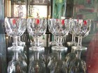 MICHELOB BEER MUGS, THUMBPRINT, STEMMED (8 TOTAL) — photo 7
