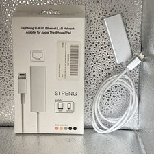 1m/3ft Lightning to Ethernet Adapter RJ45 Ethernet LAN Network For iPad iPhone