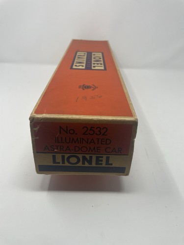 POSTWAR LIONEL 2532 SILVER RANGE ASTRA-DOME CAR IN OB and INSERT 1956 NICE! - Picture 17 of 20