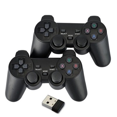 2 Stück 2,4 GHz Wireless Gamepad USB   Controller für PC & Android TV