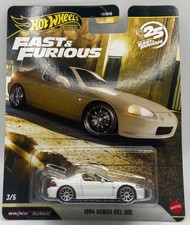 Hot Wheels Premium 1994 Honda Del Sol Fast and Furious 25 Years