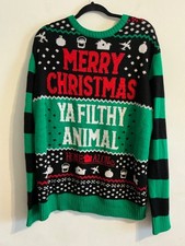 Home Alone  Merry Christmas Ya Filthy Animal  Christmas sweater Size XL 46-48