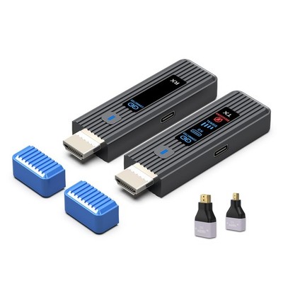 Wireless HDMI Transmitter and Receiver, 100M Funkübertragung mit LED Display,