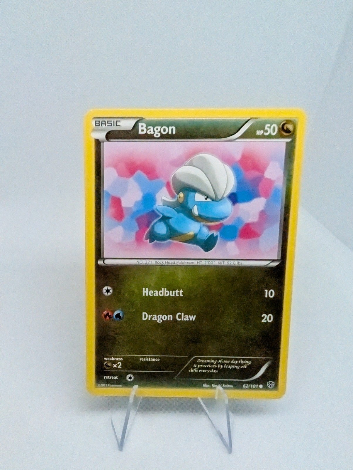 Bagon 62/101 Common Black & White: Plasma Blast Pokemon Card TCG - LP