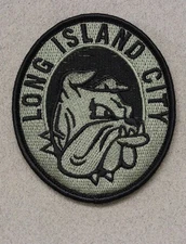 Long Island City High School, Army JROTC Patch (#2132) - w/hook & loop back
