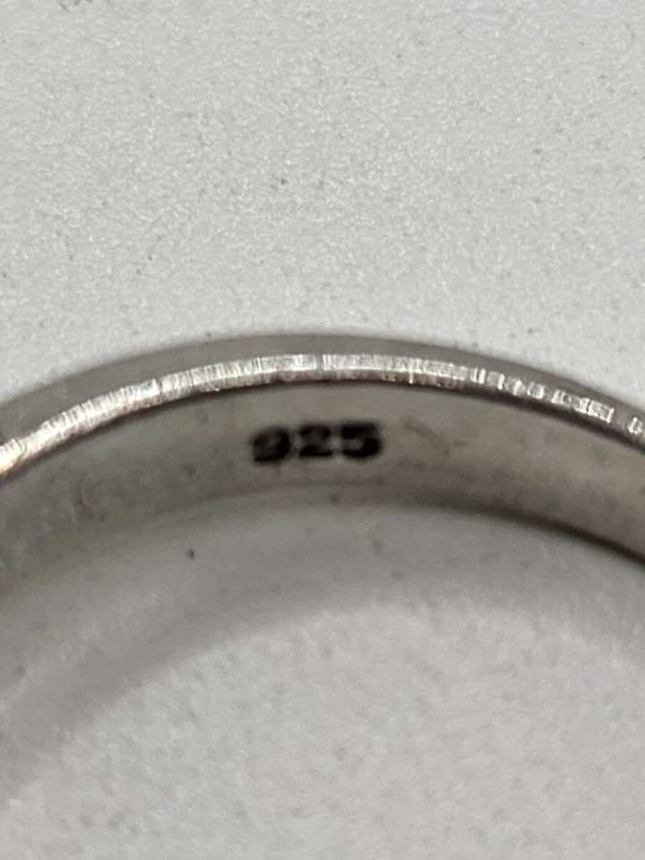 Anillo vintage FAS 925 plata esterlina corte cojín tanzanita circonita acentuado Foto 4 de 4