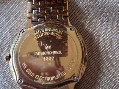 Raymond Weil 4802 Fidelio Unisex 18k Gold Plated Watch for sale