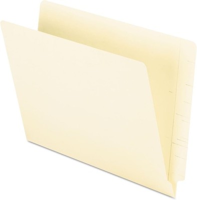 End Tab Folders, Full Tab, Letter Size, Manila, 100 per Box (H110D)