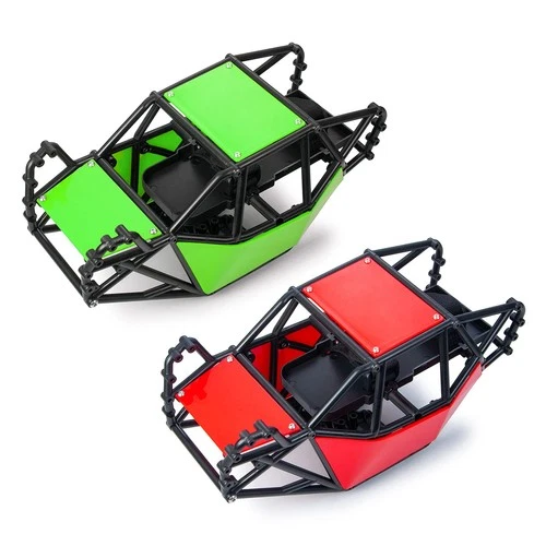 RC Roll Cage Rock Buggy Body Shell for 1/10 Axial SCX10 II 90046 Crawler Green