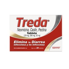 Treda 20 Tabletas Anti Diarrea Y Elimina C licos Estomacales