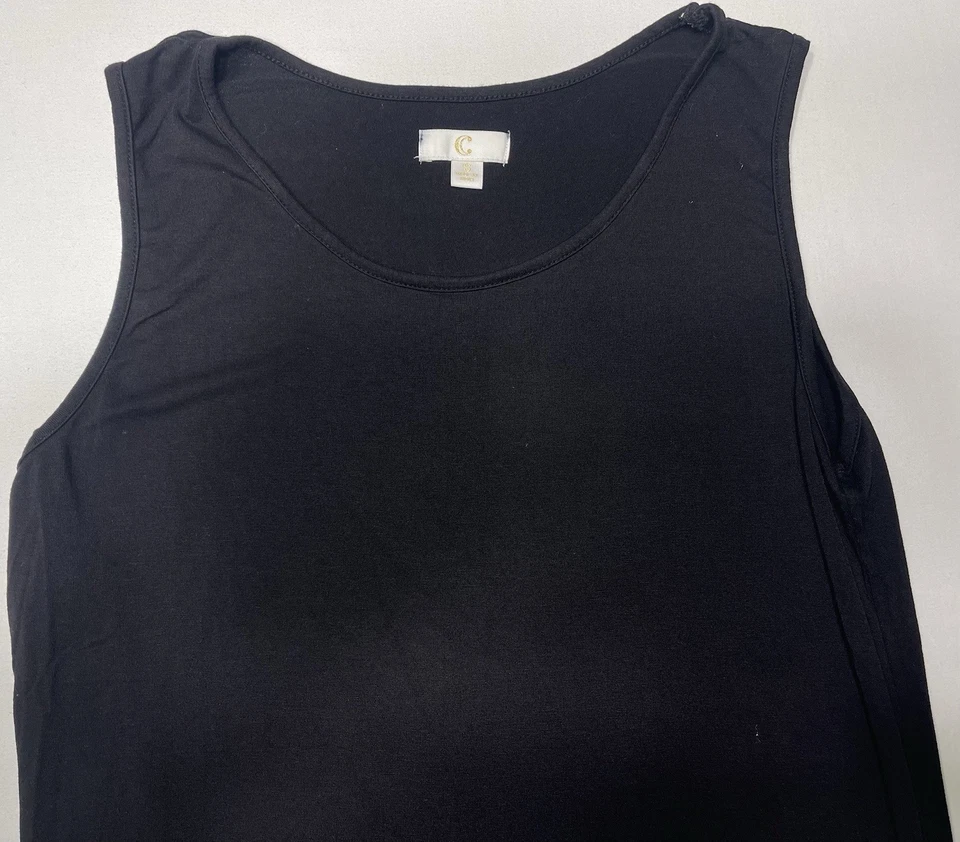 Maxi vestido negro sin mangas encantador Charlie pequeño para mujer Foto 4 de 4