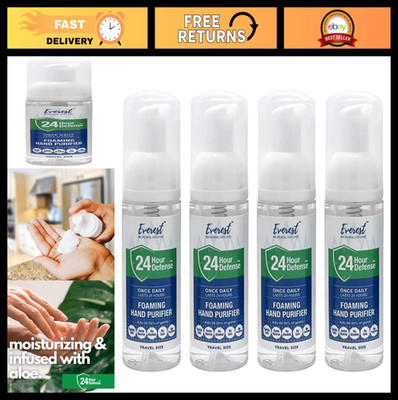 24-Hour Foaming Hand Sanitizer | Kills 99.99% Germs | Moisturizing, Fragrance-Fr