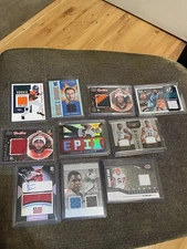 10 Card Multi-Sport Patch/MEM Lot. Years And Brands Vary. Players Listed