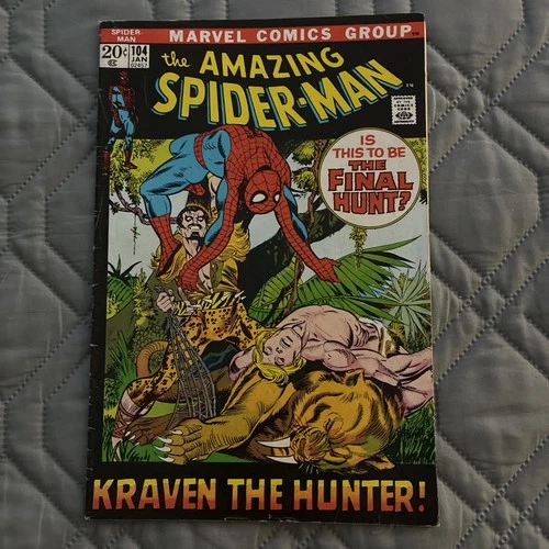 Amazing Spider-Man #104 1972 Marvel Comics Gil Kane Kraven FN-