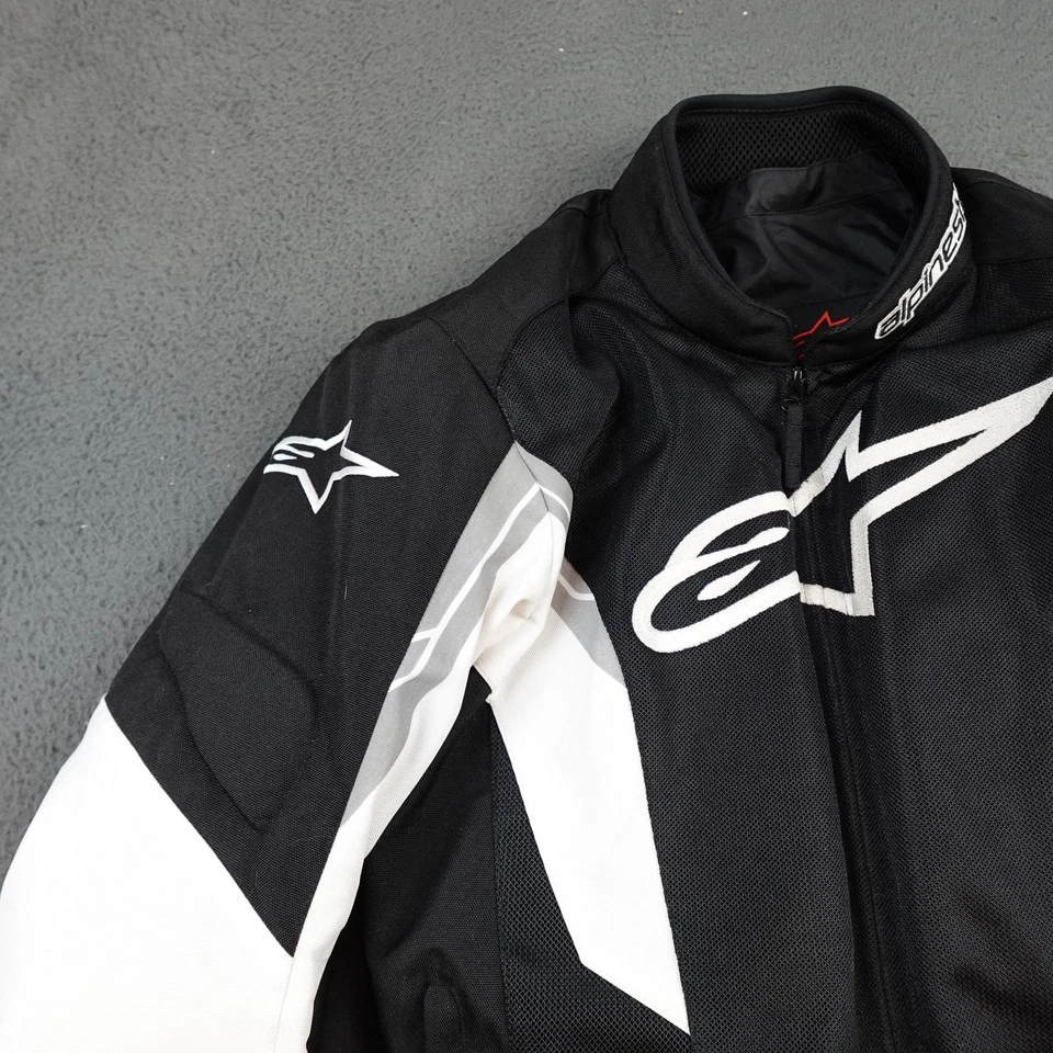 Chaqueta Alpinestars Para Hombre Mediana Negra Blanca Viper Air Motocicleta Montar Malla Foto 3 de 4