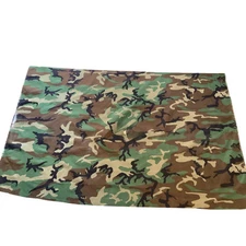 Vintage Military Woodland Ripstop Fabric MTL-23, 65"W x 36"L