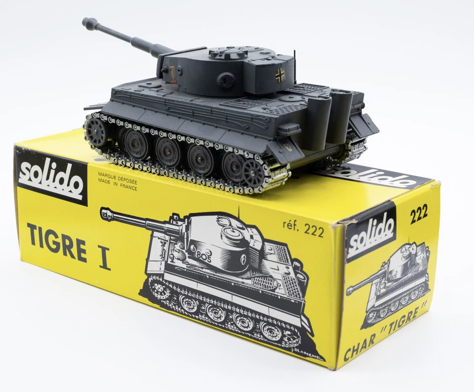 Vintage Solido No. 222 Char Tigre I Tank in Original Box - Image 2 of 4