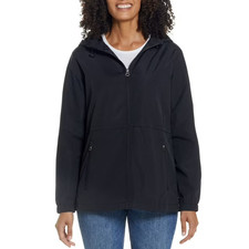 WP Weatherproof Ladies Rain Jacket Size Medium Black