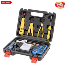 Versatile Network Crimping Tool Kit Includes Wire Tracker Pass Through Tools
