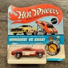 Vintage Original 1970 Hot Wheels Redline Mongoose Vs Snake Sealed Blister Pack