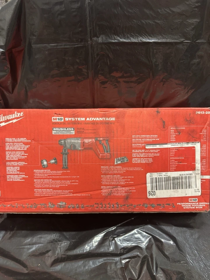 Milwaukee M18 SDS Rotary Hammer 2613-20 18V 1" Cordless Brushless Plus New - Image 3 of 4