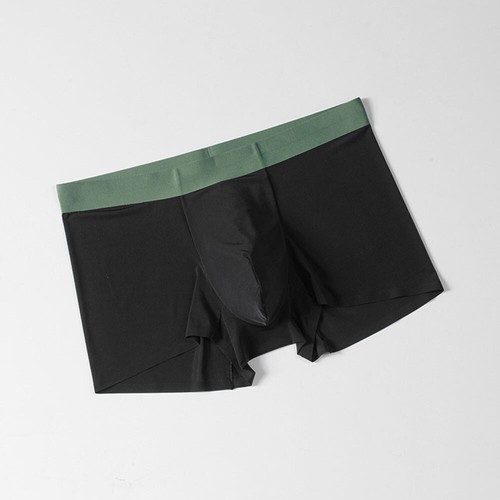 Hombres Seda Hielo Ropa Interior Sin Costuras Sexy Boxers Pantalones Cortos Bragas Calzoncillos Calzoncillos EE. UU. - Imagen 20 de 28