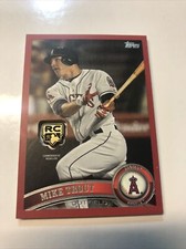 Mike Trout 2020 Topps Rookie Card 1 OF 10 Retrospective Logo Medallion Red Trim