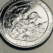 2017 D Washington quarter ATB Indiana George Rogers Clark from mint roll