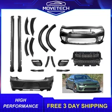 Fits 2015-2023 Dodge Charger Complete Front & Rear Bumper Cover Widebody Set 