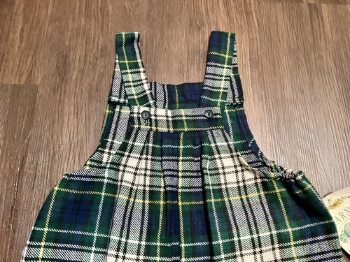 Kids Blarney Woolen Mills Irish Wool Tartan Overalls Unisex - Picture 4 of 10