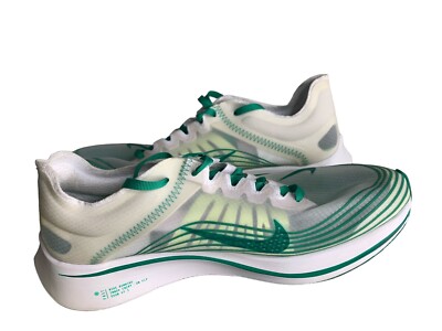 Suede Dilav D Shoes Nike Zoom Fly SP White/Lucid Green Mens