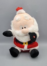Gemmy Industries Animated Santa Plush Figure Eyebrow Moves Sings Moves Respect