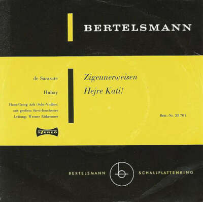 Pablo de Sarasate, Hans Georg Arlt, Werner Ei 7'' Single Vinyl Sch