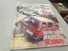 Feb 1984 Motor Manual Mag TERCEL Porsche Celica SAAB L300 Civic